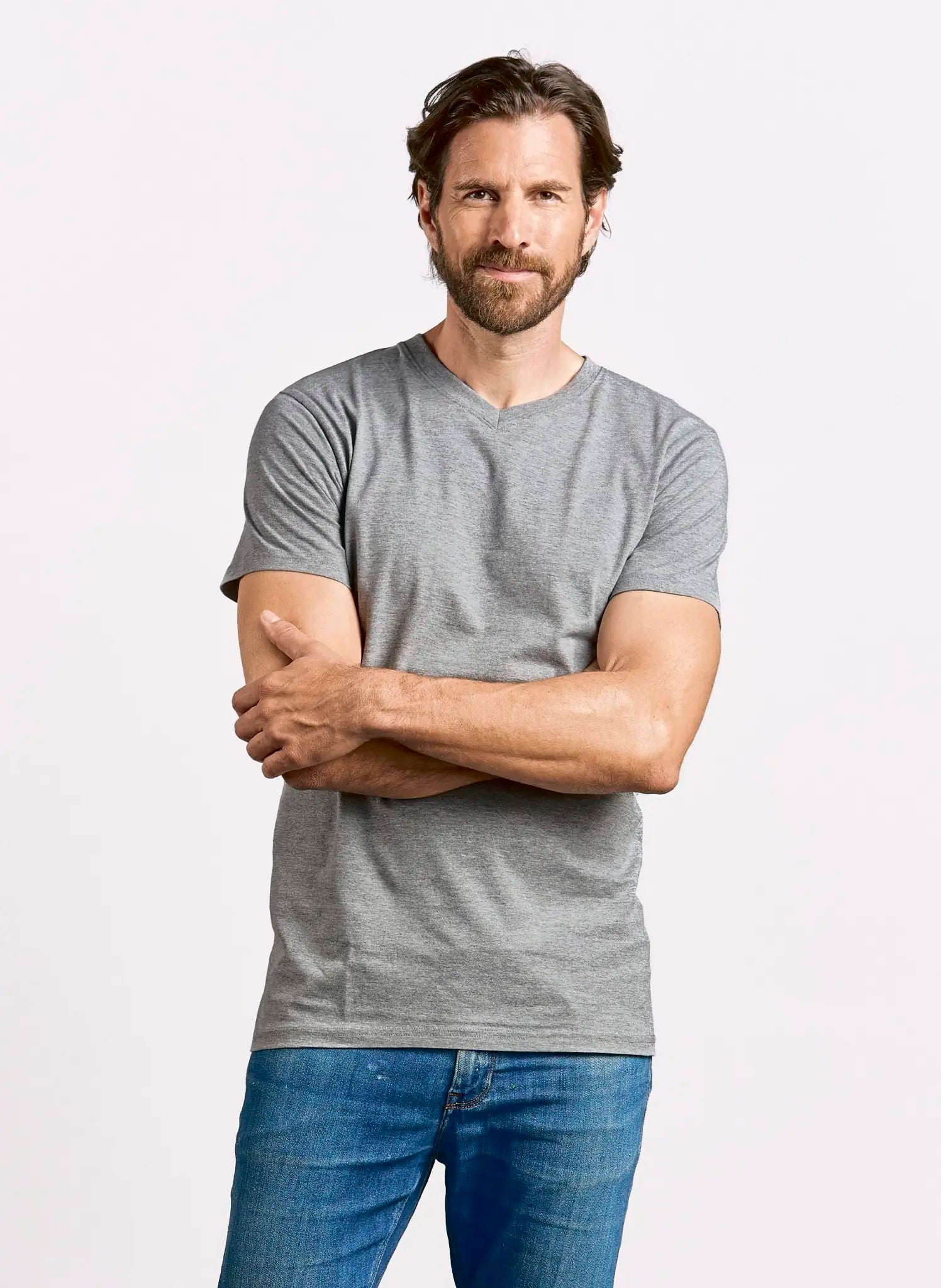 all-groups Men's Premium V Neck T