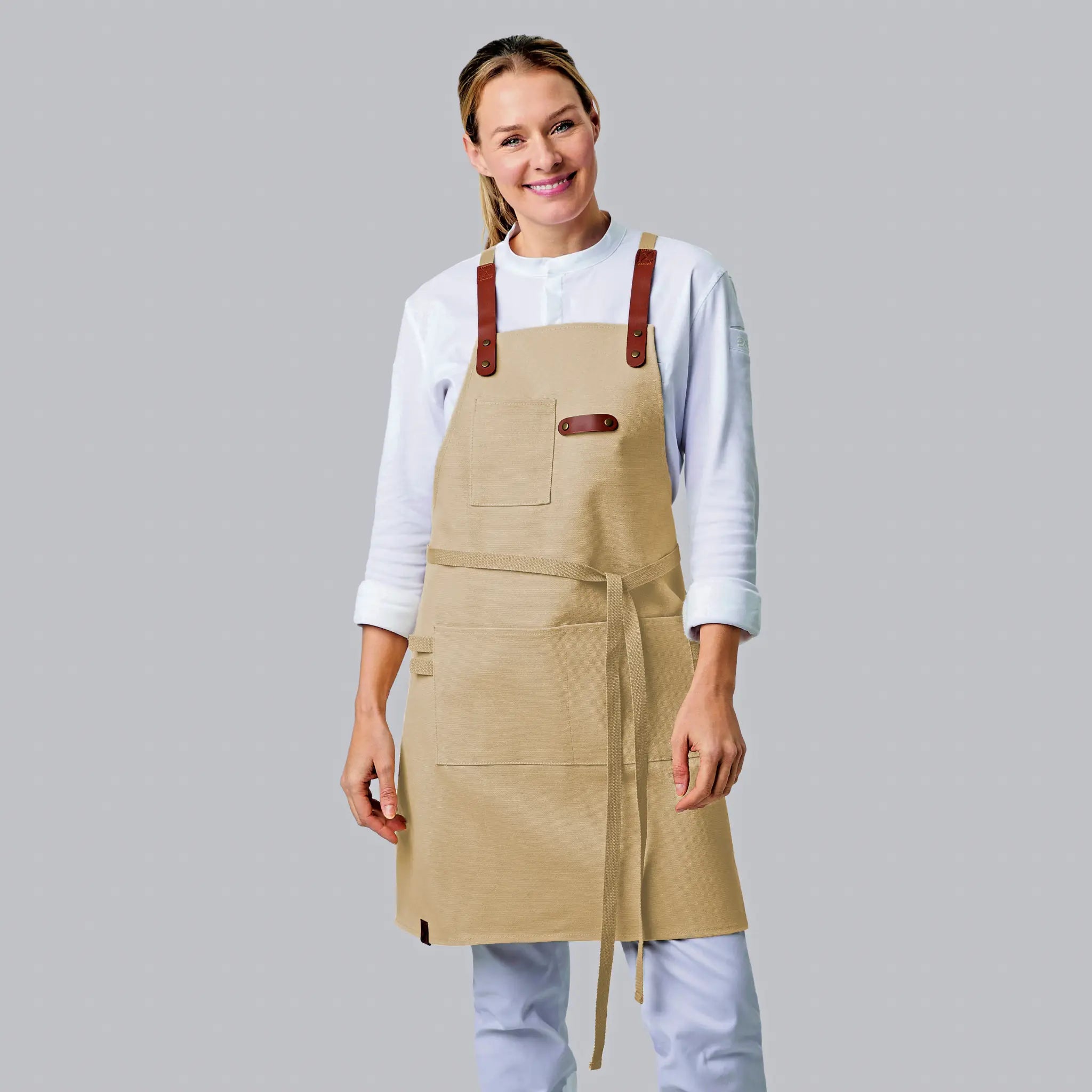 all-groups Bib Apron Canvas With Decorative Label