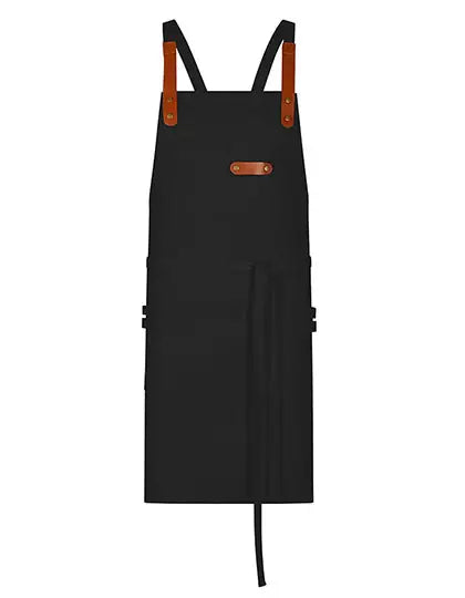 Bib Apron Canvas With Decorative Label