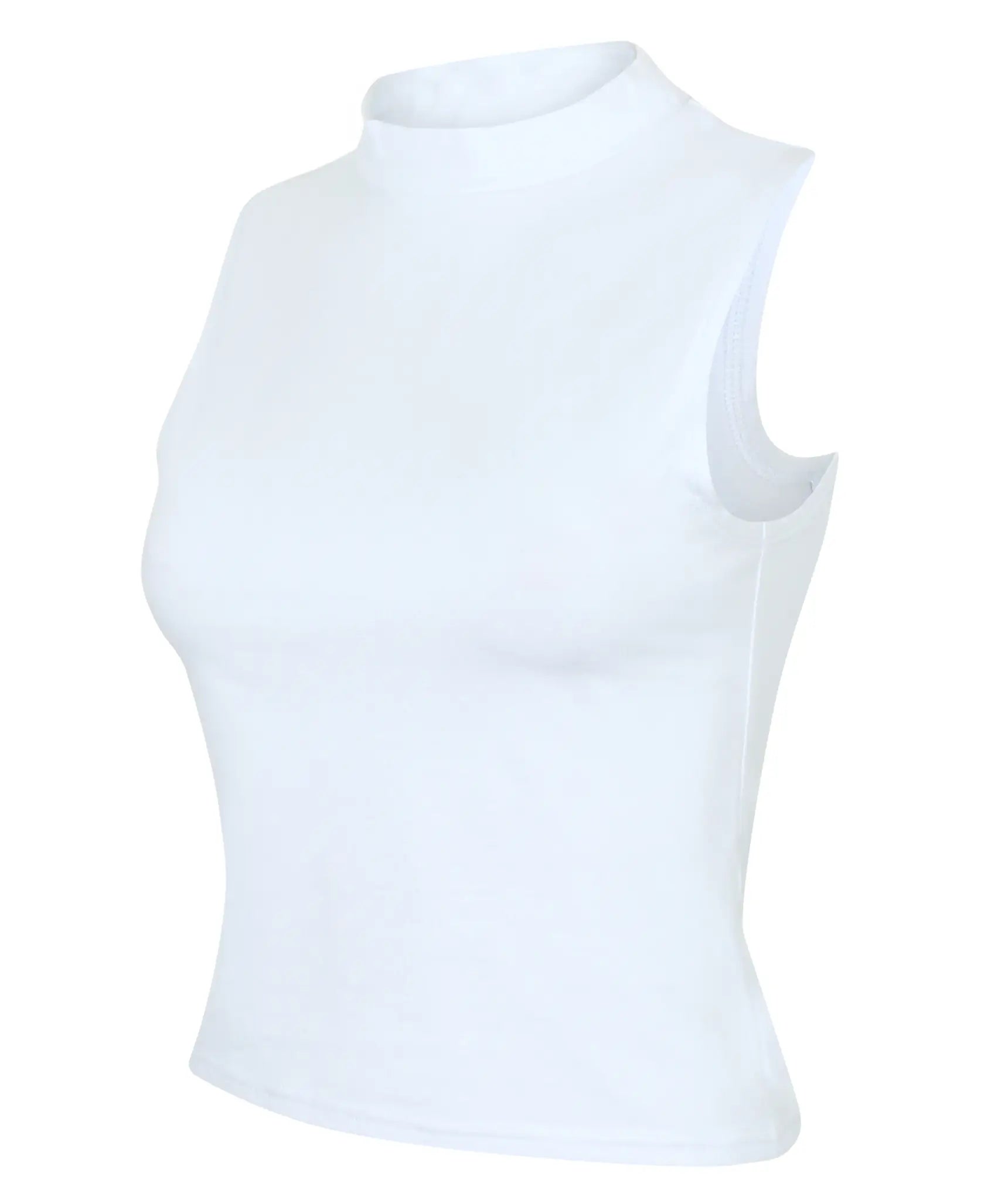 all-groups Women's High Neck Crop Vest
