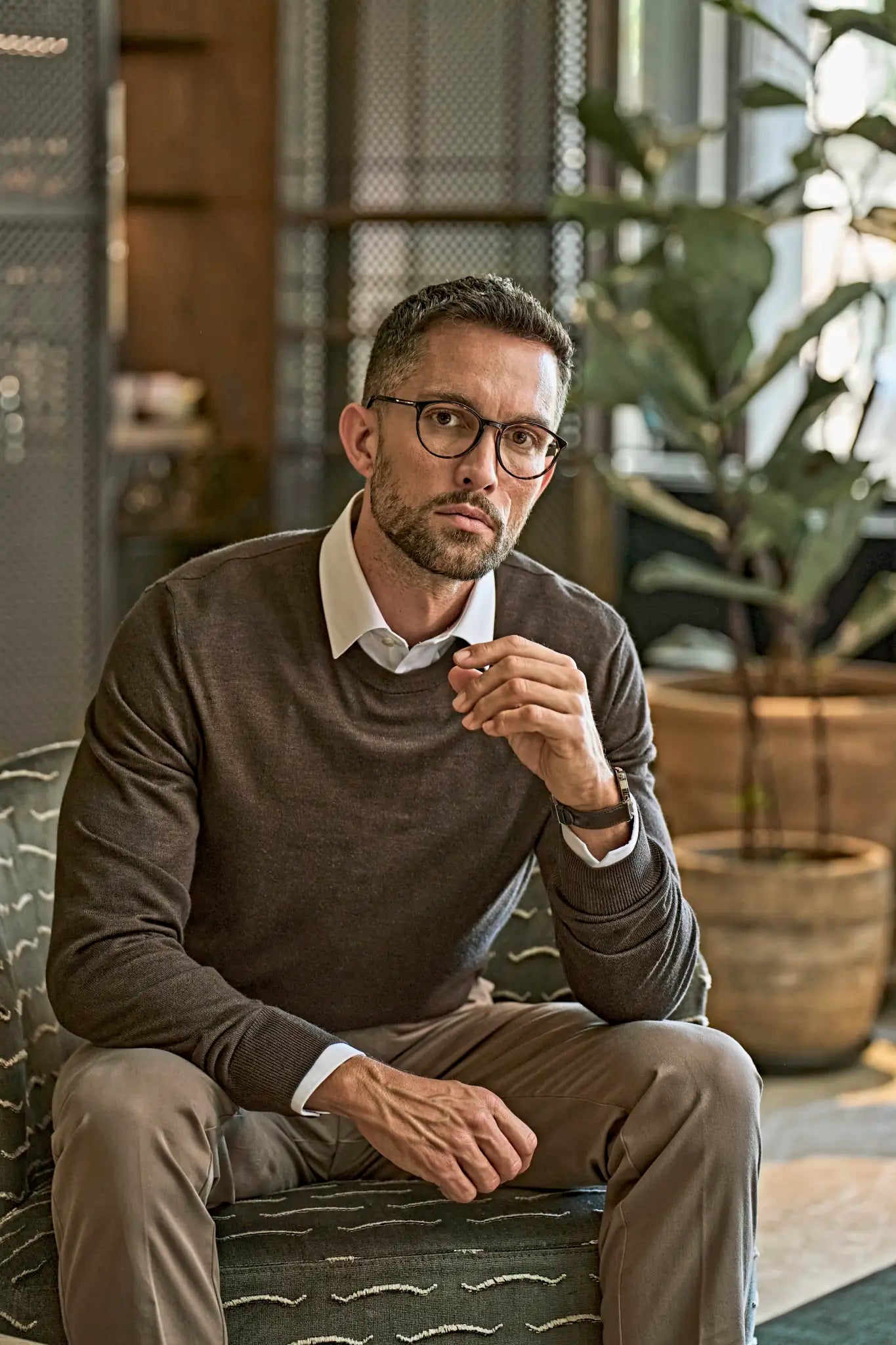 all-groups Men's Crew Neck Sweater